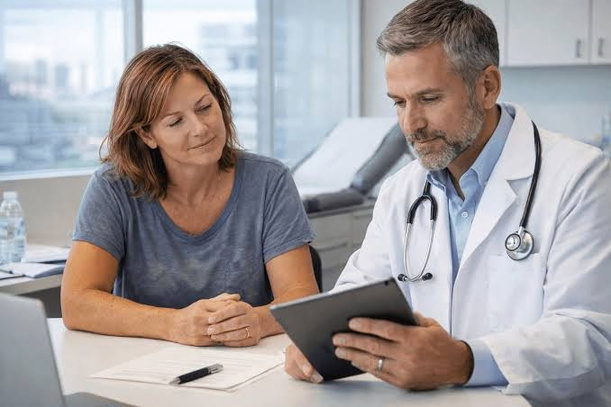 Provider reviewing financing options with a patient