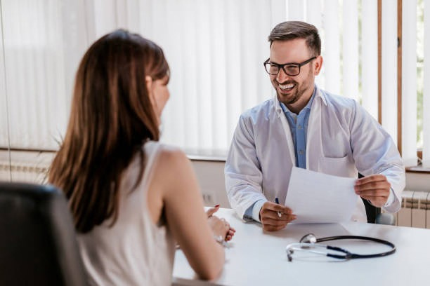 Provider reviewing options with a patient